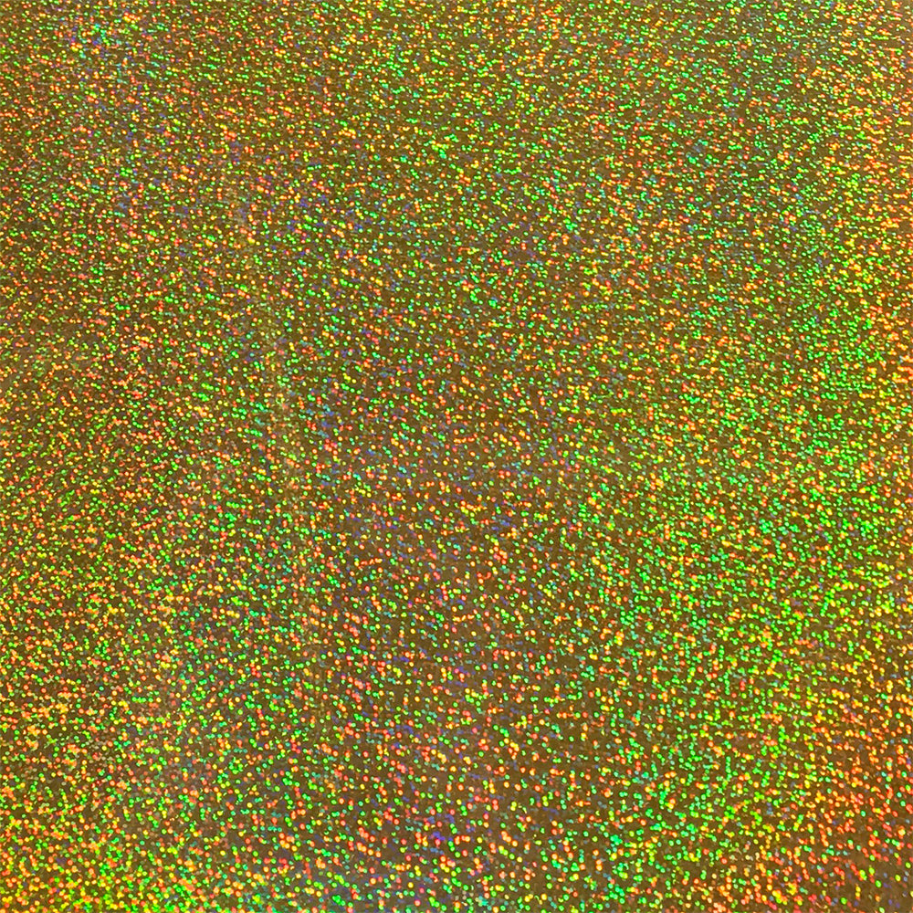 Heat Transfer Vinyl 19" Width Gold Hologram HTV