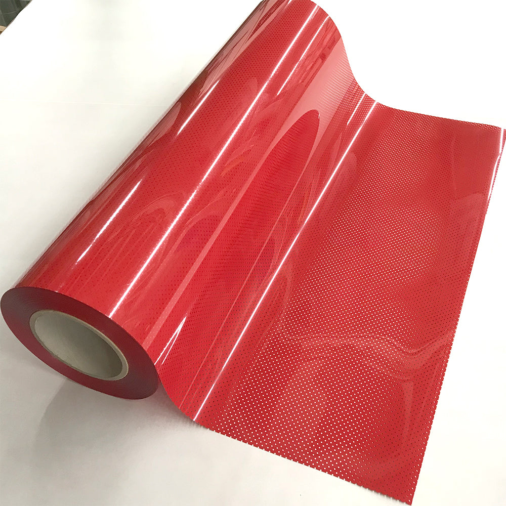 Perforated Red Heat Transfer Vinyl 54yds x 19"
