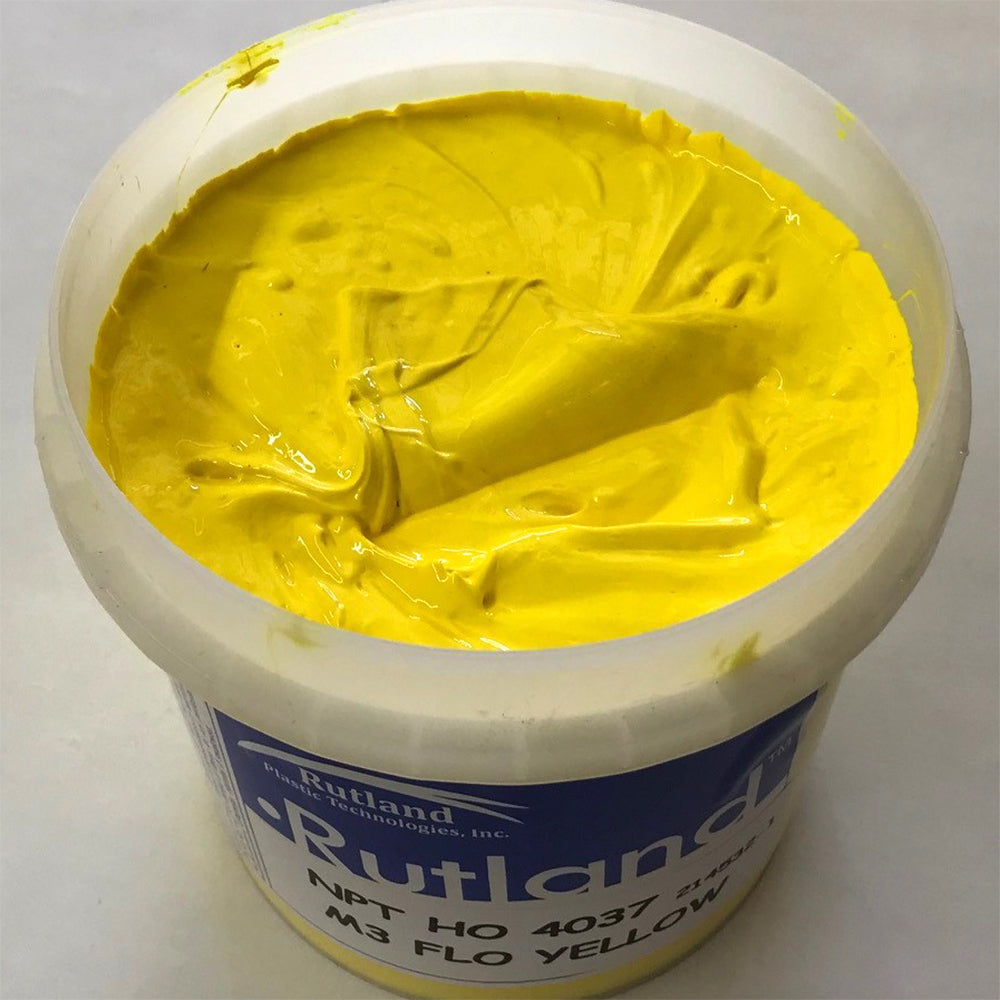 RUTLAND M34037 NPT HO FLUOR YELLOW PLASTISOL OIL BASE INK FOR SCREEN PRINTING