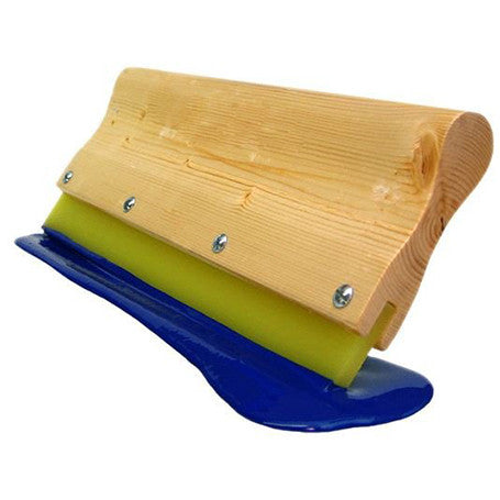 WOOD SQUEEGEE HANDLE ASSEMBLED 80 DUROMETER GREEN HARD