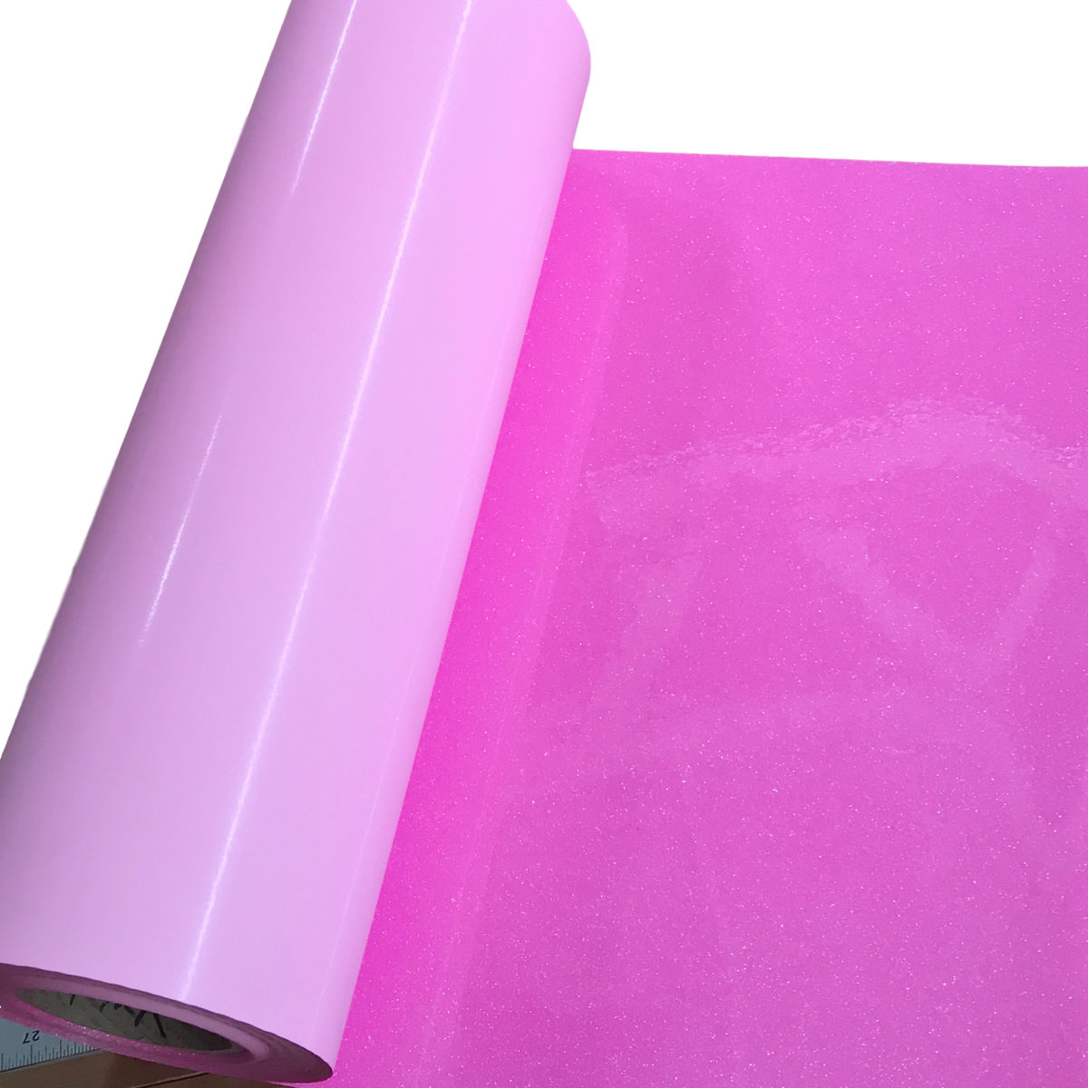 Glitter,??Rainbow Neon Pink??Heat Transfer Vinyl 19" HTV