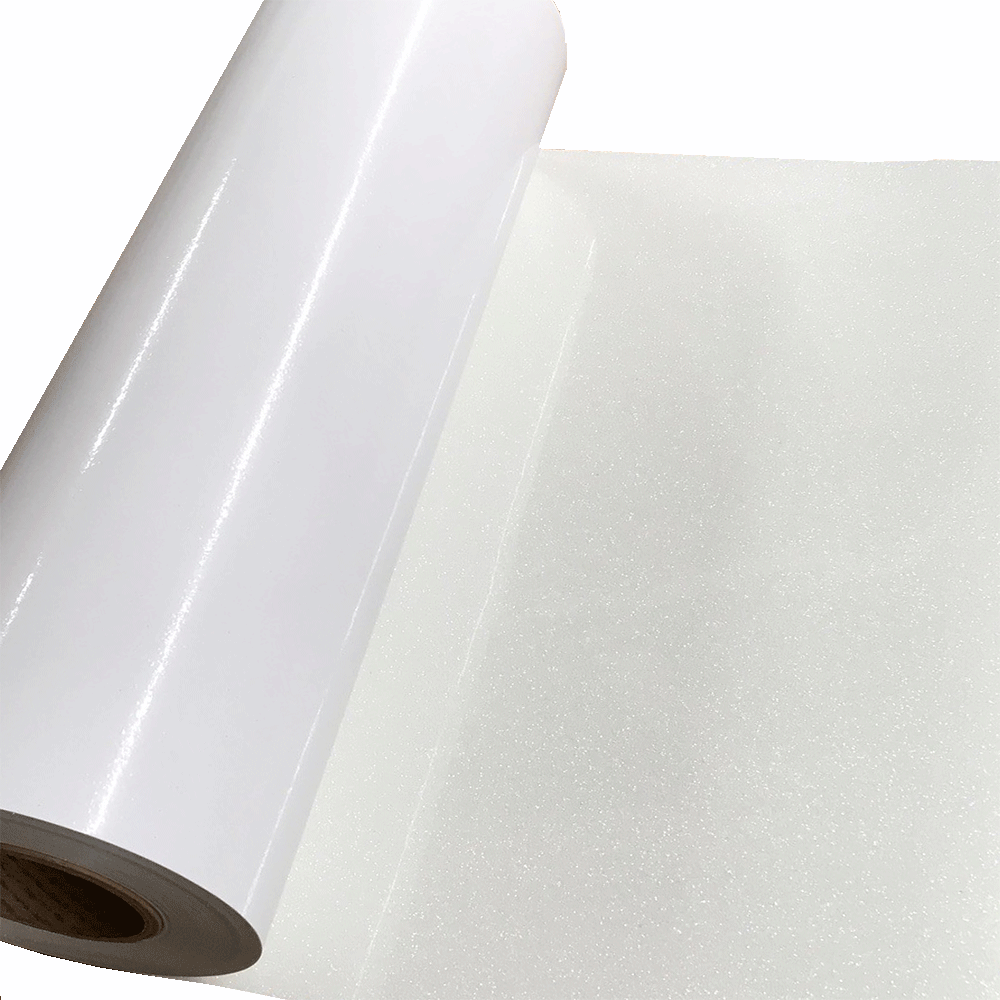 Glitter,??Rainbow White??Heat Transfer Vinyl 19" HTV