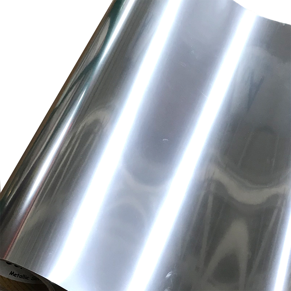 Metallic, Silver Heat Transfer Vinyl 19"