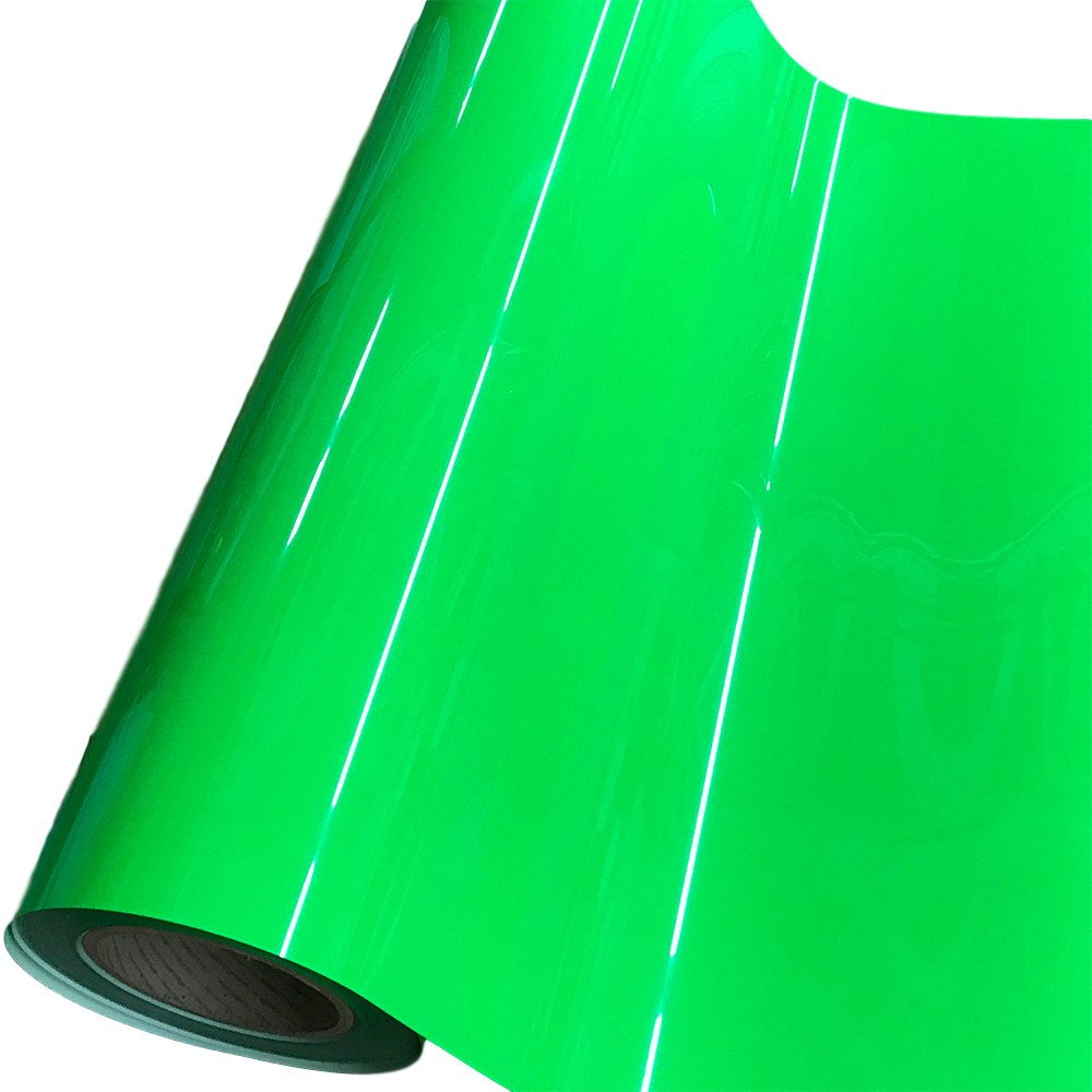 Heat Transfer Vinyl 19" Width NEON FLUORESCENT GREEN HTV