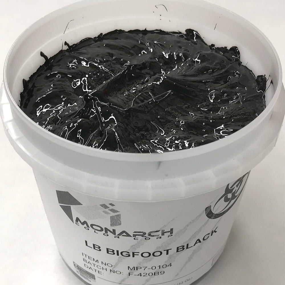 Monarch Plastisol Screen Printing Inks Low Temp Poly / Poly Blend Black