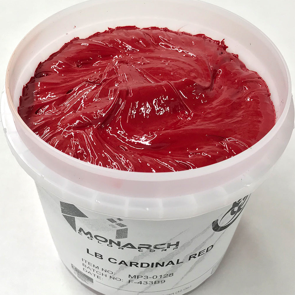 Monarch Plastisol Screen Printing Inks Low Temp Poly/Poly Blend Cardinal Red
