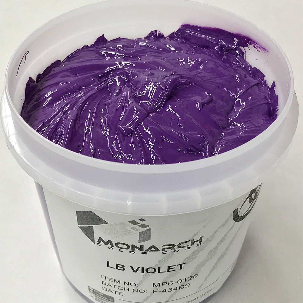 Monarch Plastisol Screen Printing Inks Low Temp Poly / Poly Blend Violet