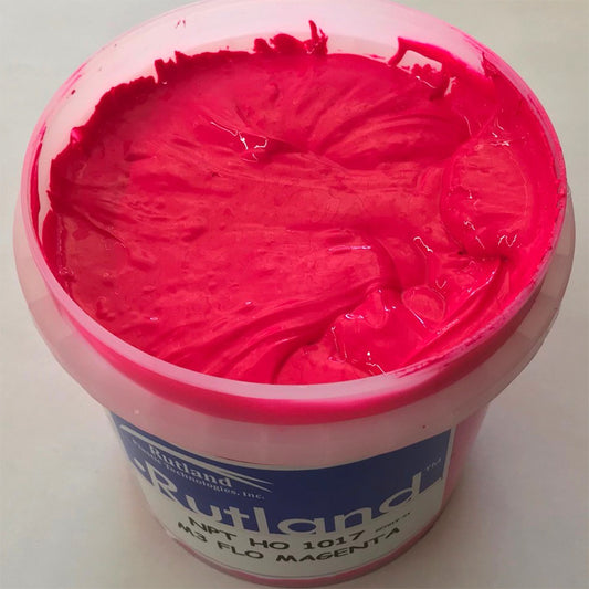 RUTLAND M31017 NPT HO FLUOR MAGENTA PLASTISOL OIL BASE INK FOR SCREEN PRINTING