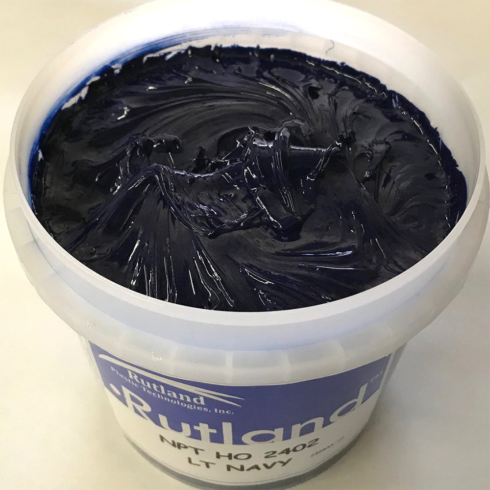 RUTLAND EH2402 NPT HIGH OPACITY LIGHT NAVY PLASTISOL OIL BASE INK FOR SILK SCREEN PRINTING
