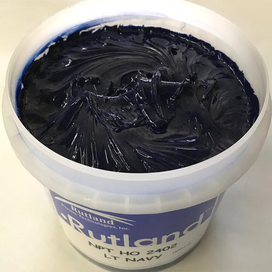 RUTLAND EH2402 NPT HIGH OPACITY LIGHT NAVY PLASTISOL OIL BASE INK FOR SILK SCREEN PRINTING