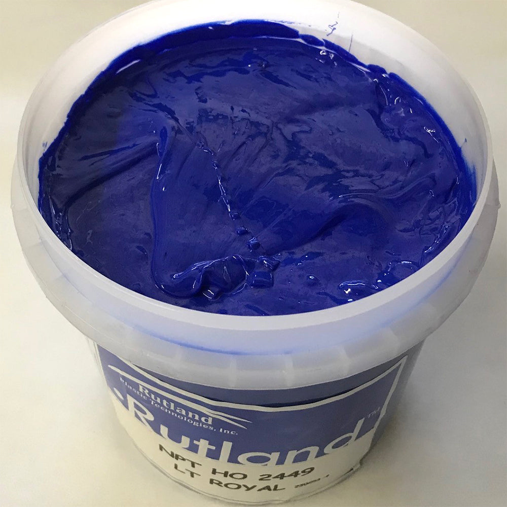 RUTLAND EH2449 NPT HIGH OPACITY LIGHT ROYAL PLASTISOL OIL BASE INK FOR SILK SCREEN PRINTING