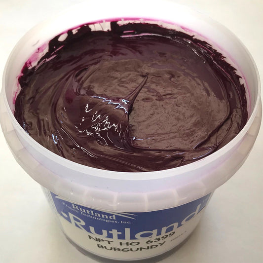 RUTLAND EH6399 NPT HIGH OPACITY BURGUNDY PLASTISOL OIL BASE INK FOR SILK SCREEN PRINTING