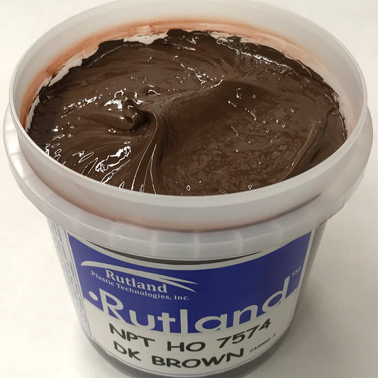 RUTLAND EH7574 NPT HIGH OPACITY DARK BROWN PLASTISOL OIL BASE INK FOR SILK SCREEN PRINTING