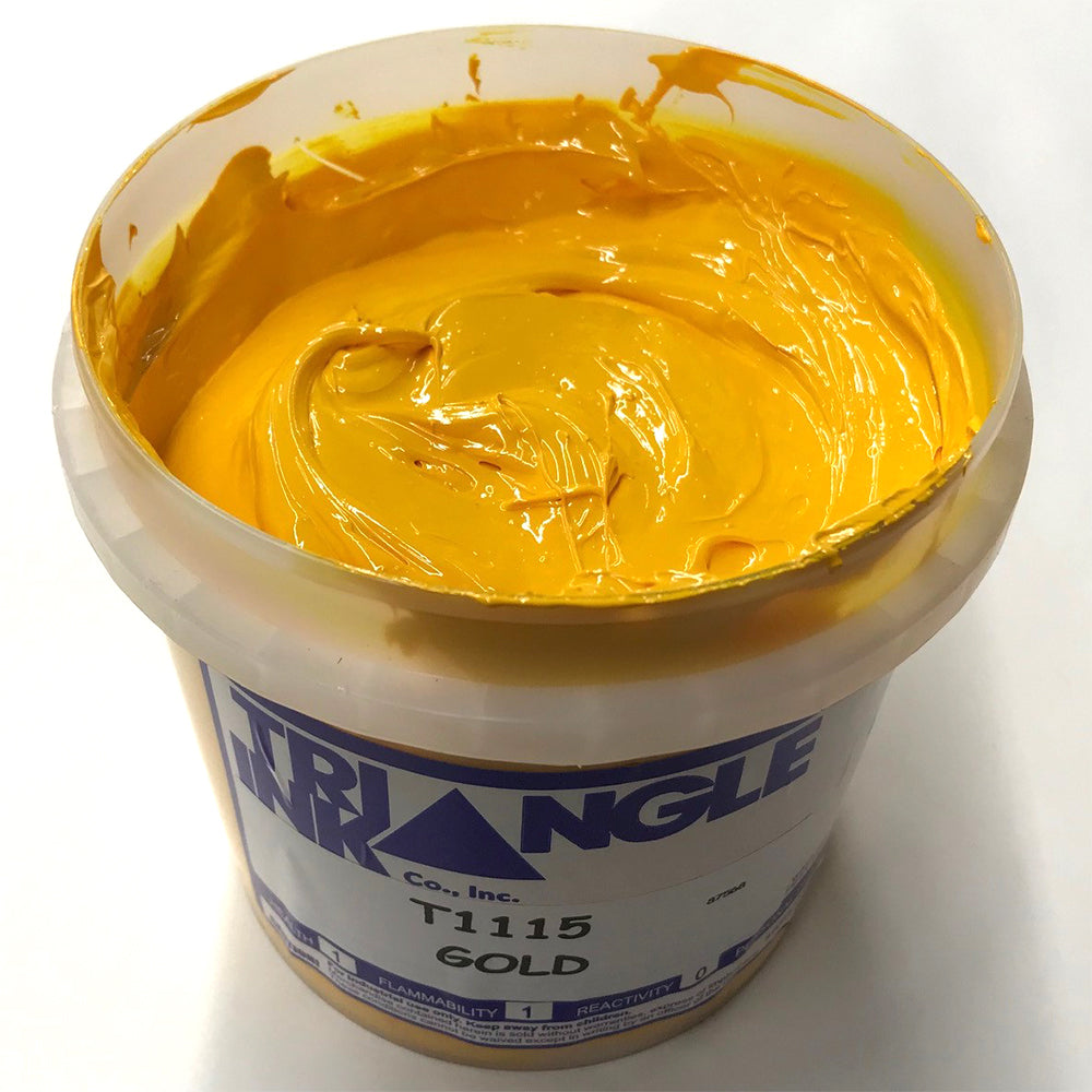 TRIANGLE 1115 GOLD PLASTISOL OIL BASE INK FOR SILK SCREEN PRINTING