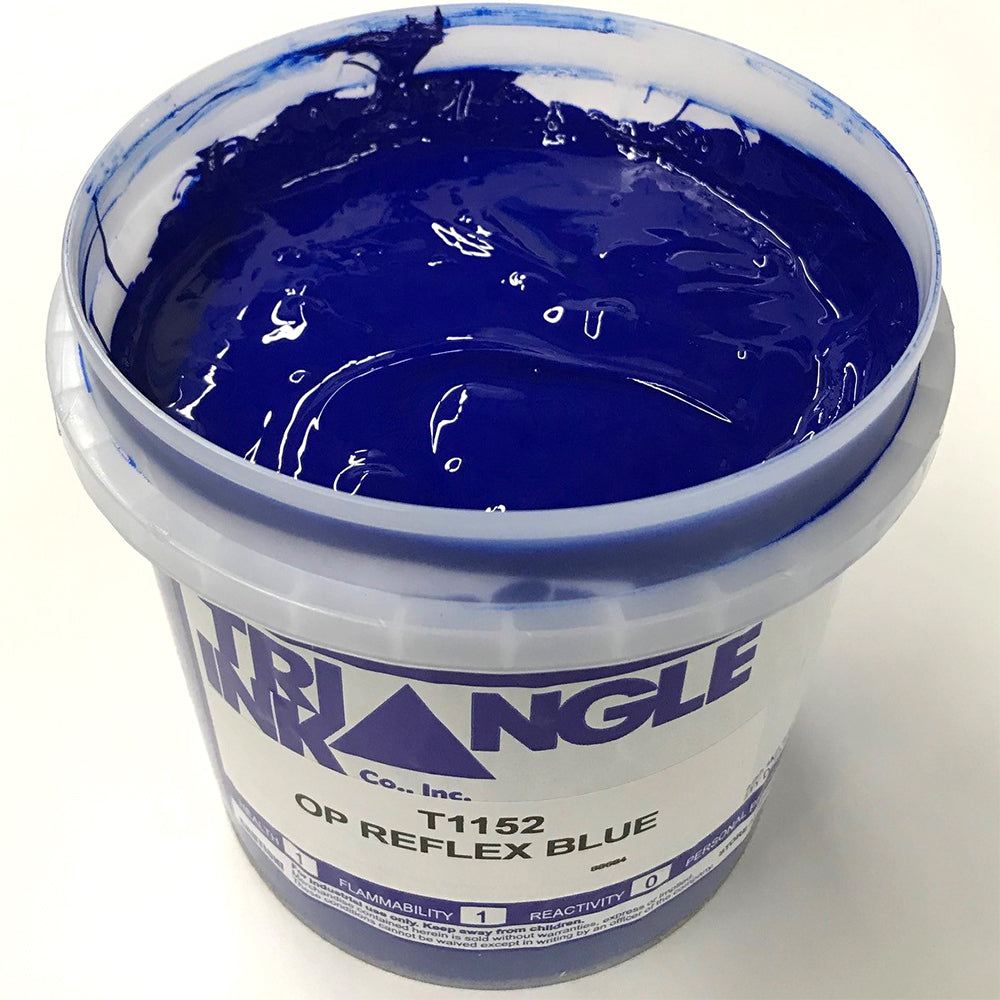 TRIANGLE 1152 OPAQUE REFLEX BLUE PLASTISOL OIL BASE INK FOR SILK SCREEN PRINTING